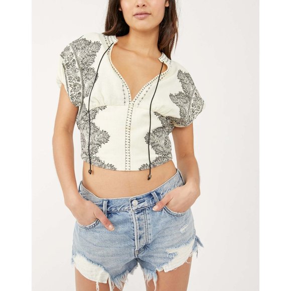 Free People Tops - 🎉LAST CHANCE🎉 NWT Free People Temecula Blouse / Ivory Combo